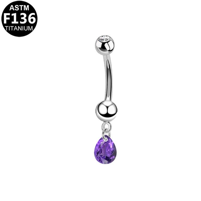 Titanium G23 Alloy Fashion Cross Navel Piercing Ring