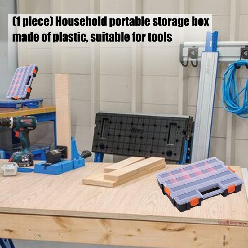 Portable Multiple Compartment Tool Storage Box Durable Design For DIY Enthusiasts And Professionals