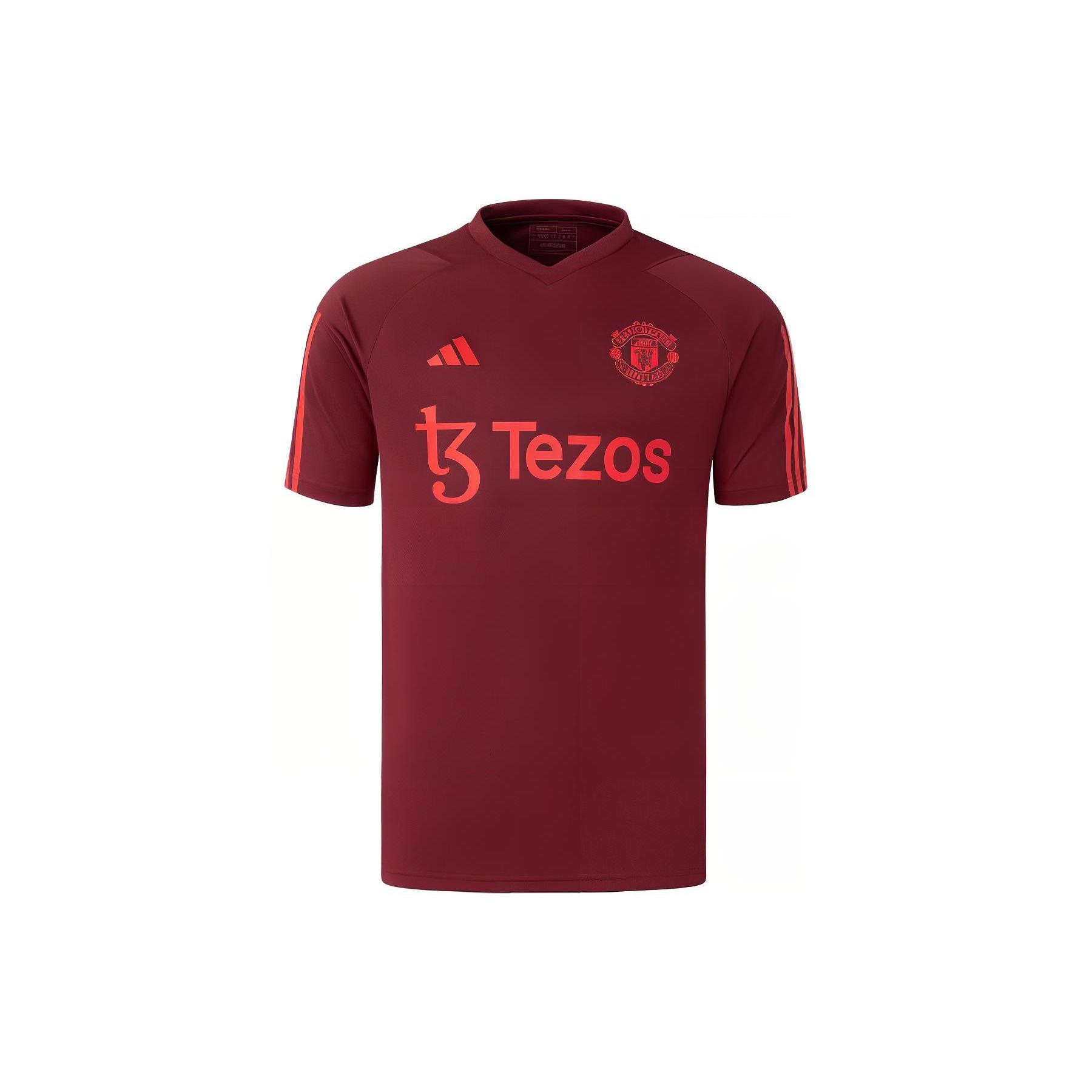 Adidas Manchester United Soccer Jerseys Men s Dark Red Moderate Straight Fit IA7245 M