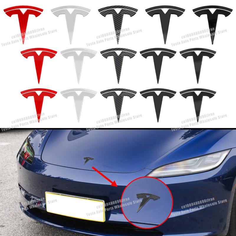Car Badge Hood Front Grille Rear Trunk Decoration Sticker Accessories Tesla Model 3 Model Y Cybertruck Roadster SpaceX
