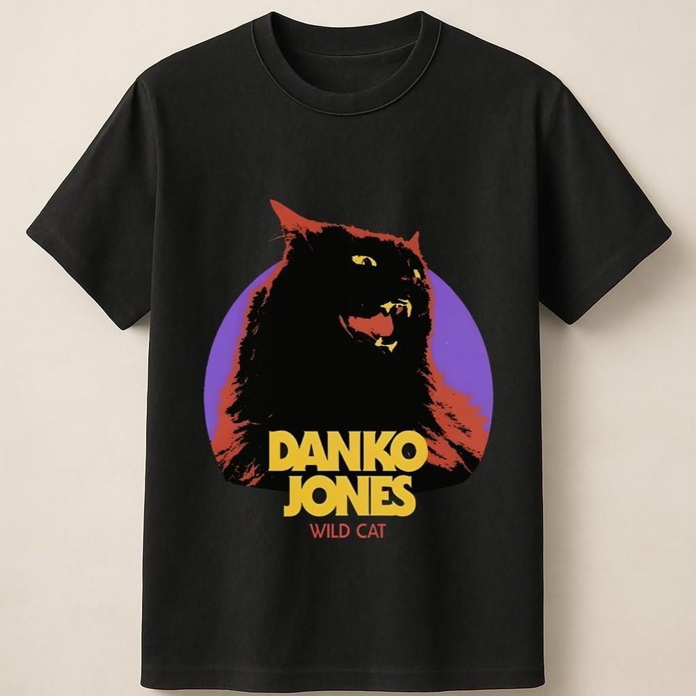 Danko Jones Wild Cat Tour Poster Inspired Music Graphic Unisex T Shirt Unisex T-Shirt M