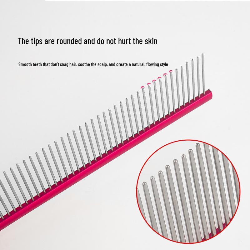 New Arrival De-Shedding Rake: Wide Handle Stainless Steel Pet Comb for Hair Removal