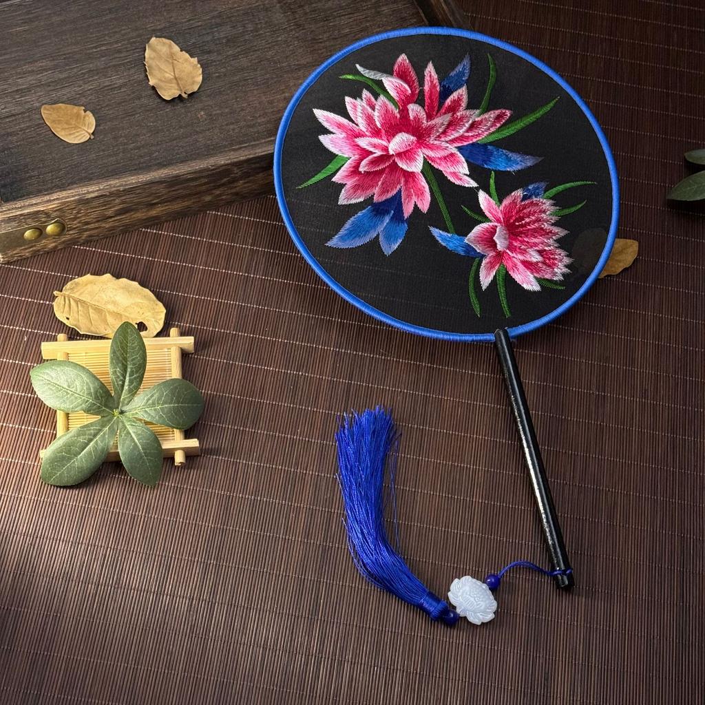 Classical Fan Chinese Hanfu Fan Hand Fan Tassel For Cultural Event Costume Prop Dance Accessory