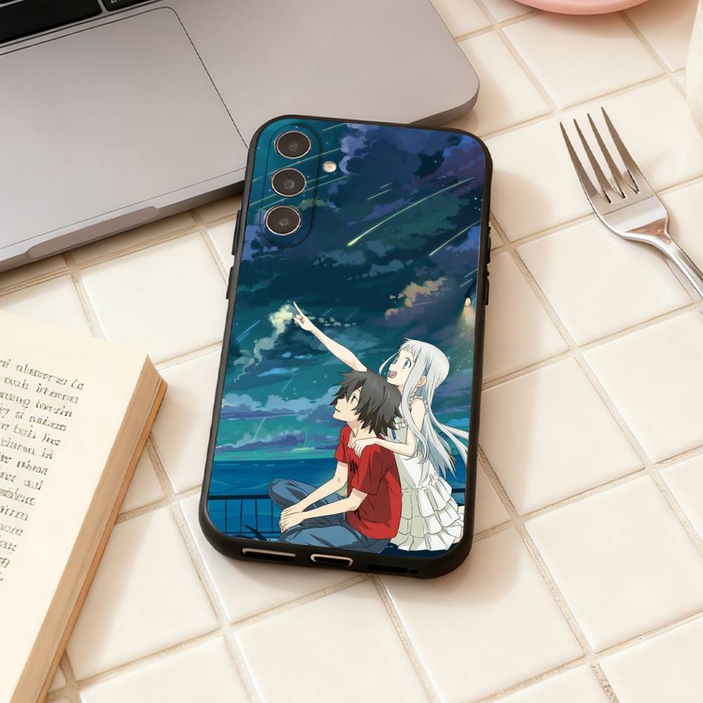 AnoHana M-Meiko Anime H-Honma  phone Case For Samsung Galaxy A73,A72,A71,A70,A53,A52,A51,Others Soft Black Shell