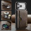 Luxury Detachable Magnetic Leather Phone Wallet Case Stand For iPhone 17 Air 16 15 Plus 13 12 Pro Max Samsung S26 S25 S24 Ultra Google Card Slot Cover