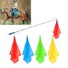 Portable Equestrian Training Flag Horse Training Flags With Telescopic Flagpole Portable Horseback Riding Gear