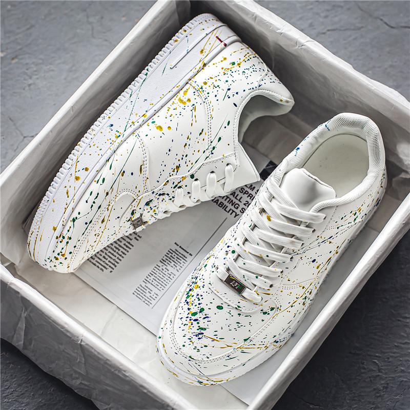 

Новое специальное предложение Мужские кроссовки Модный тренд Универсальная повседневная обувь на доске Мягкая подошва Удобные Легкие Кроссовки для бега 44 белый