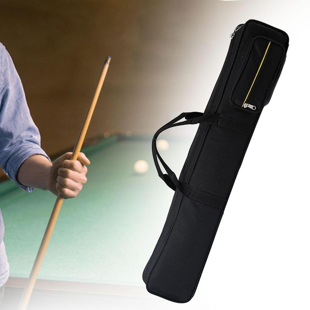 Billiard Case Pool Cue Bag Storage Organizer Oxford Cloth Carry Strap Internal Divider Pocket