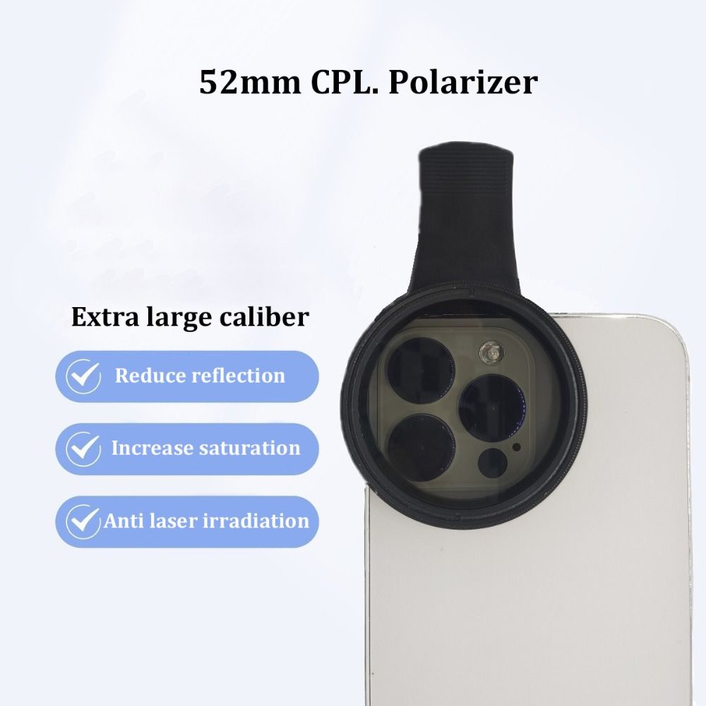 Professional Polarizer 52mm 67mm Phone Filter Universal CPL Camera Lens Filter  for All Phone