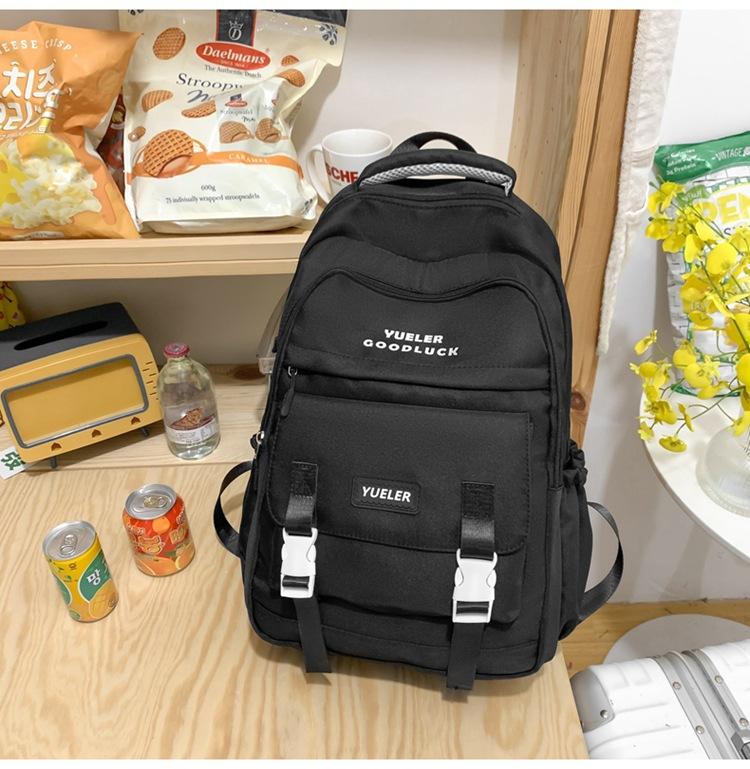 Schoolbag schoolbag female junior high school student middle school student simple large capacity backpack high school student backpack Japanese ins