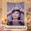 Benutzerdefinierte Personalisierte Wandteppich, Ariana Grande Druck Benutzerdefinierter Name Text Wandkunst Hängend für Schlafzimmer