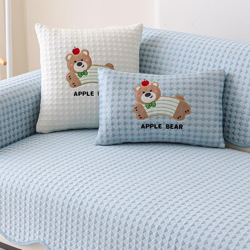 Special-Shaped Summer Cool Solid Color Sofa Cushion New Summer Mat Seat Cushion Irregular Piece Sofa Cover