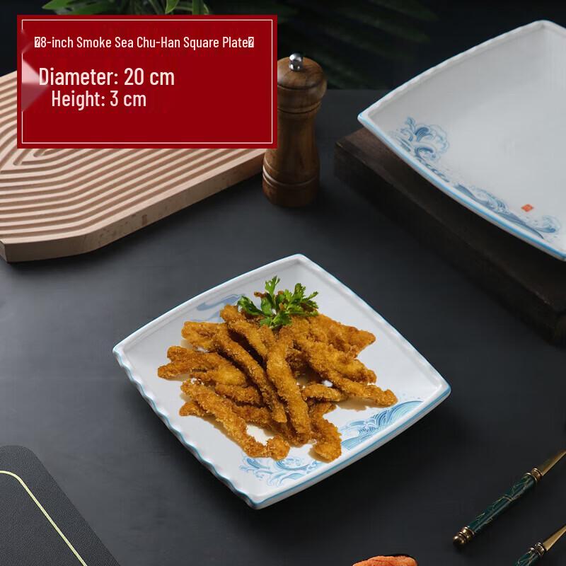 Elegant Irregular Ceramic Dinner Plate