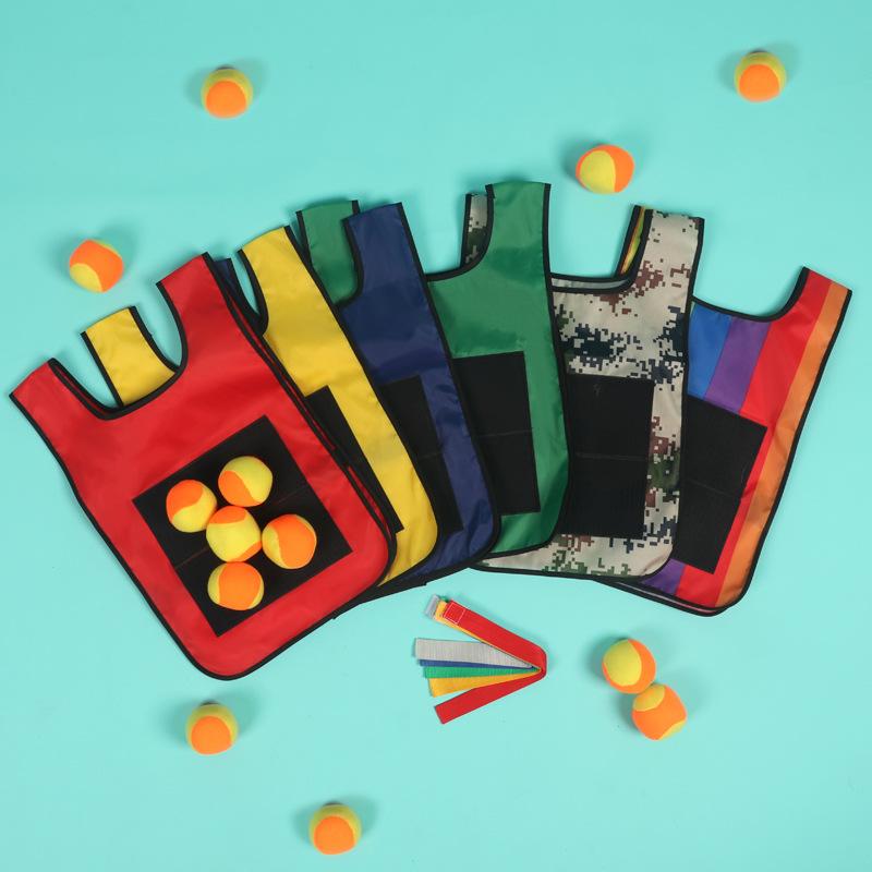 

Детский жилет из липкого трикотажа. Липкий мяч для детского сада. Интерактивное метание родителей и детей. Игра с избеганием липкой мишени.