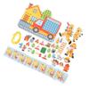 Fire Scene Wooden Lacing Figures Educational Early Learning Wooden Stringing Toy for Kids