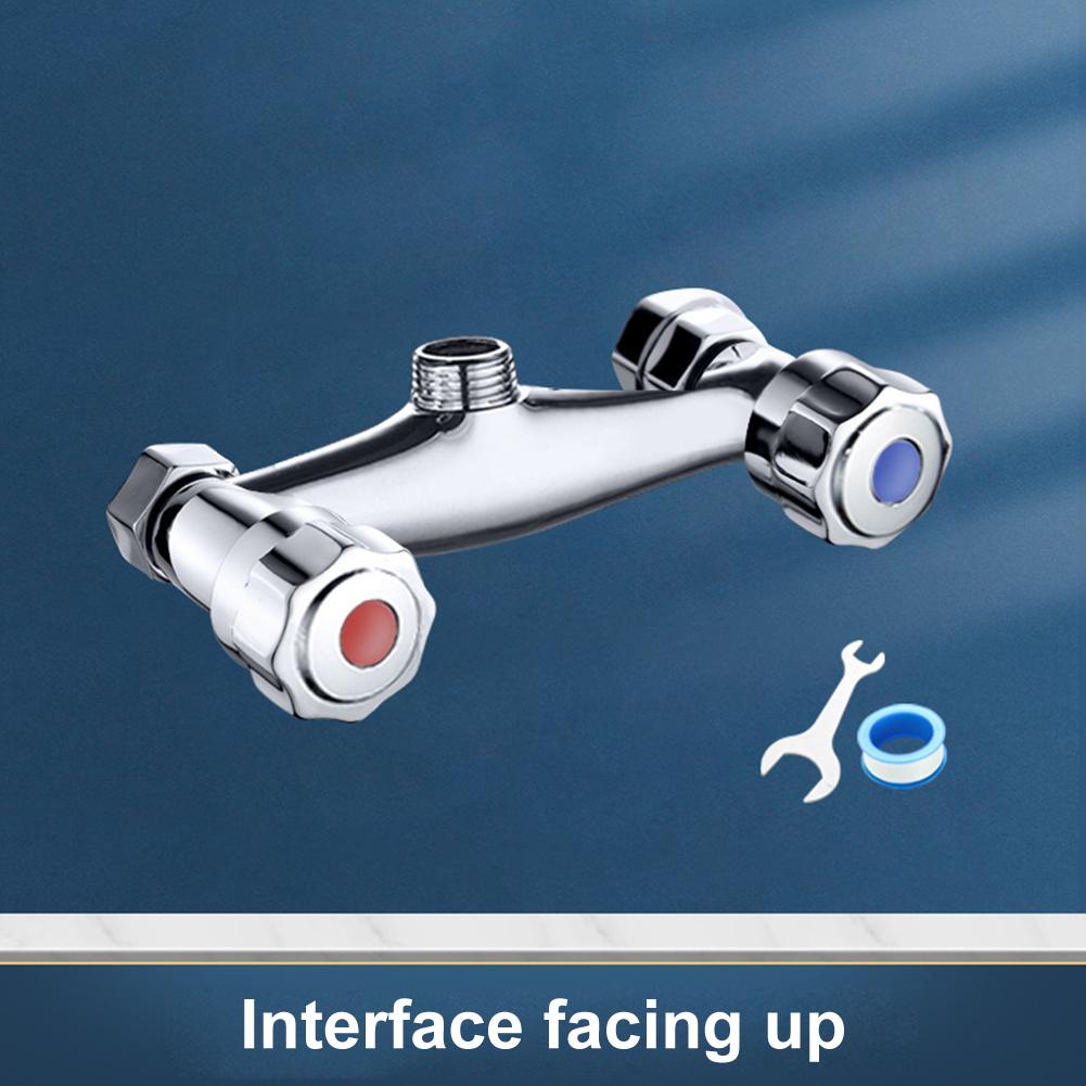 

Смеситель с двойным переключателем, душевой смеситель, горячее и холодное, двойное управление, настенный смесительный клапан, клапан смесителя для ванной комнаты