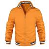 Men's New Solid Color Cardigan Jacket Casual Men's Coach Jacket