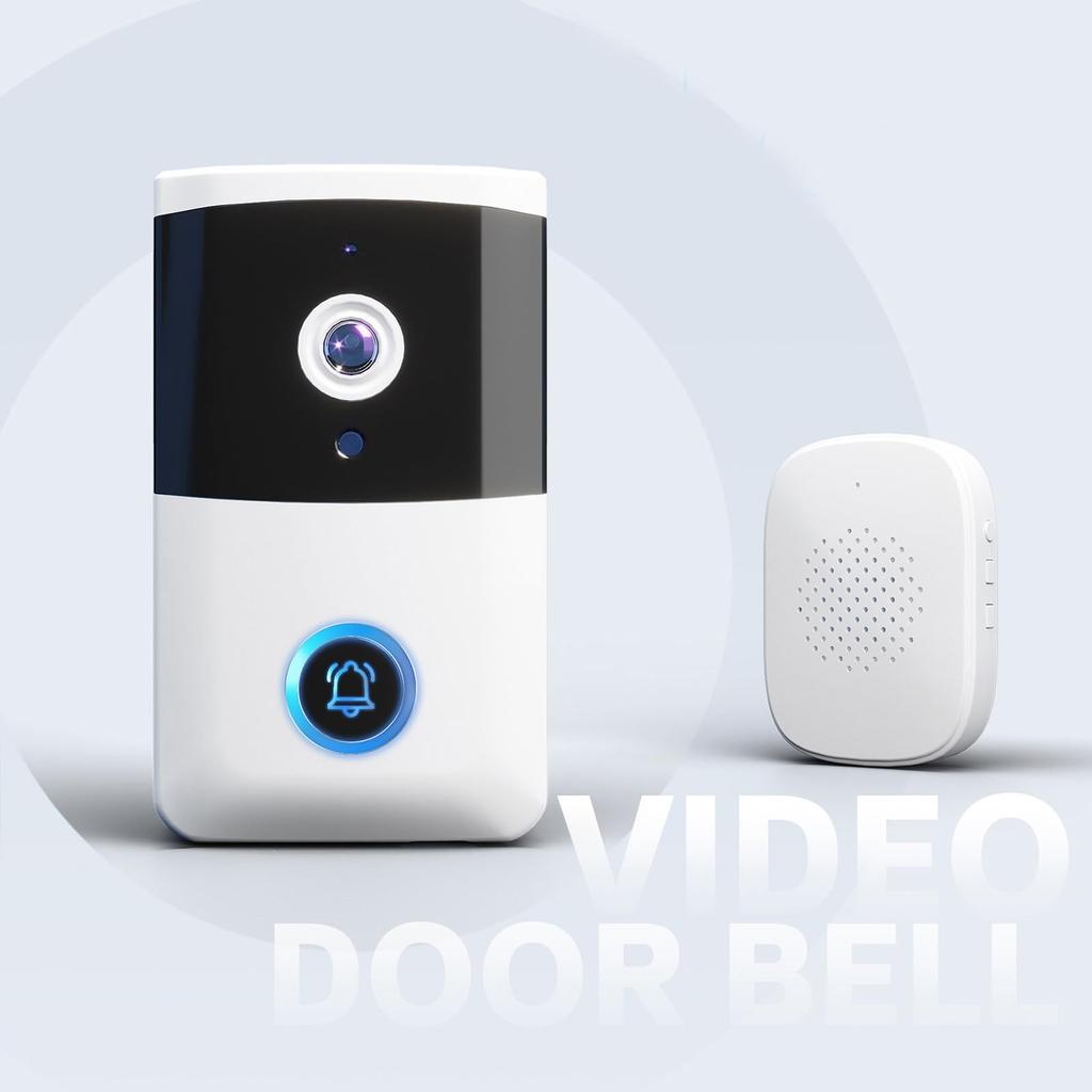 Smart Wireless Doorbell Camera, Intelligent Doorbell Remote Video Doorbell Visual Doorbell Home HD Night WiFi Door Doorbell For Home