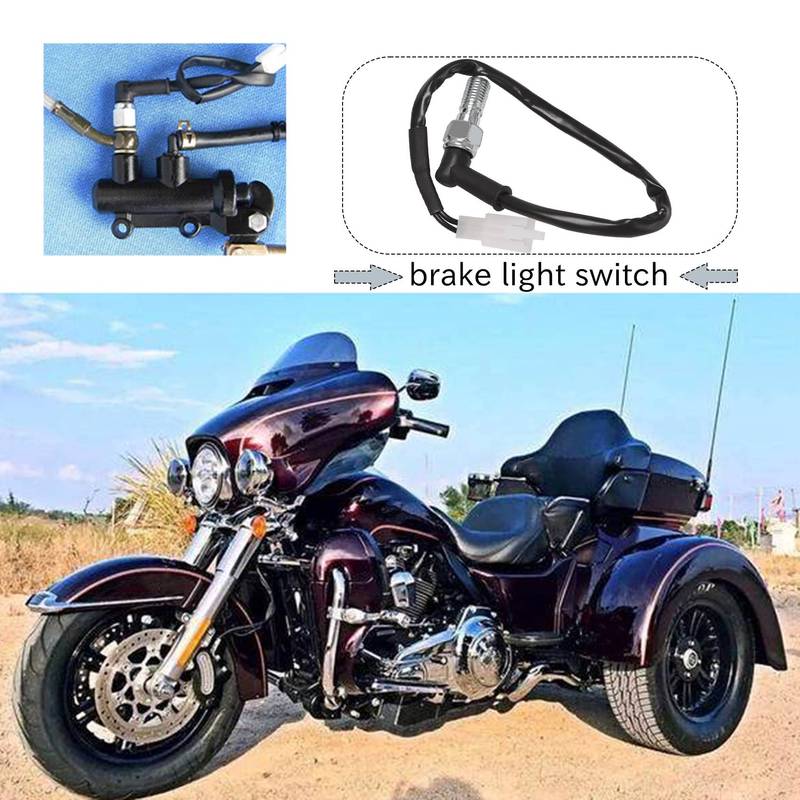 Universal Motorcycle Hydraulic Brake Pressure Rear Light Switch Hollow Bolt Accessories