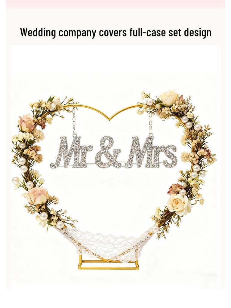 Heart-Shaped Wedding Arch Balloon Stand for Proposals and Valentine's Decor