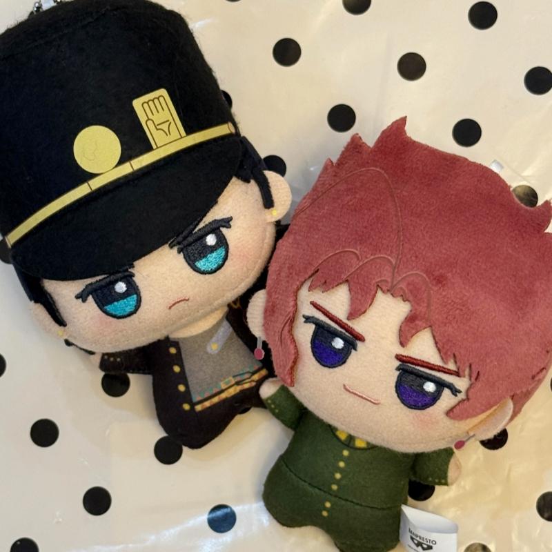 Anime JoJo Abenteuer Plüsch Schlüsselanhänger Kujo Jotaro Baumwollpuppe Plüschtier Kawaii Kakyoin Noriaki Spielzeug Anhänger Fans Geschenke Polnareff Niedlich