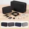 YINKE Gadget Pouch Mens Small Item Holder Travel PC Accessories Storage Large Capacity Multifunctional Makeup Business Cable Cord 2 Size Set (Dark