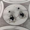 Gothic Black Heart Earrings - Romantic Handmade Jewelry.