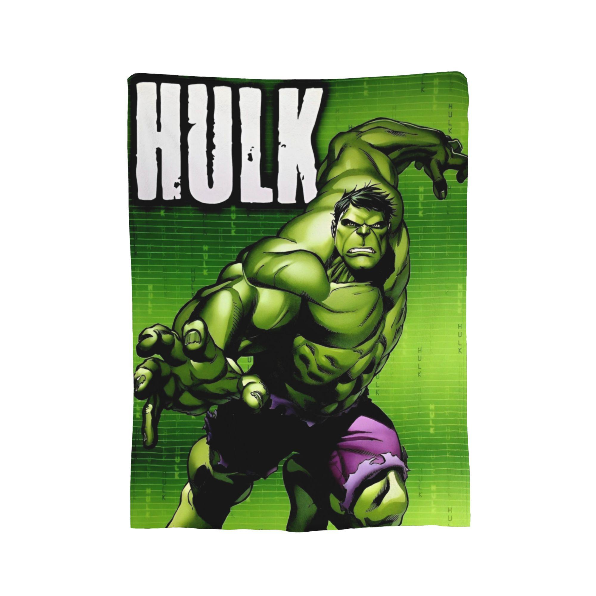 

Retro Hulk Fleece Throw Blanket Blankets for Sofa Travel Super Soft Bedspread, 75x90cm