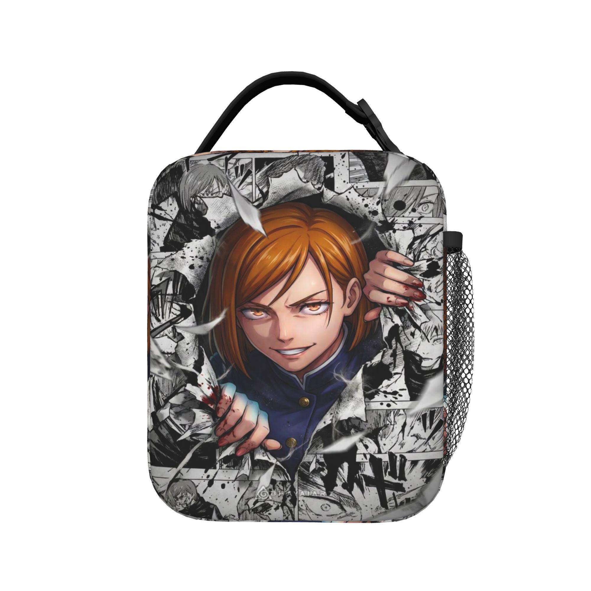Satoru Gojo Lunchtas Vrije Tijd Picknick Lunchbox Print Draagbaar Rits Koeltas One Size