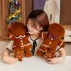 New Christmas Gingerbread Man Plush Toy Gingerbread House Key Bag Pendant Pillow Boys Girls Soft Toys Christmas Gift Party decor