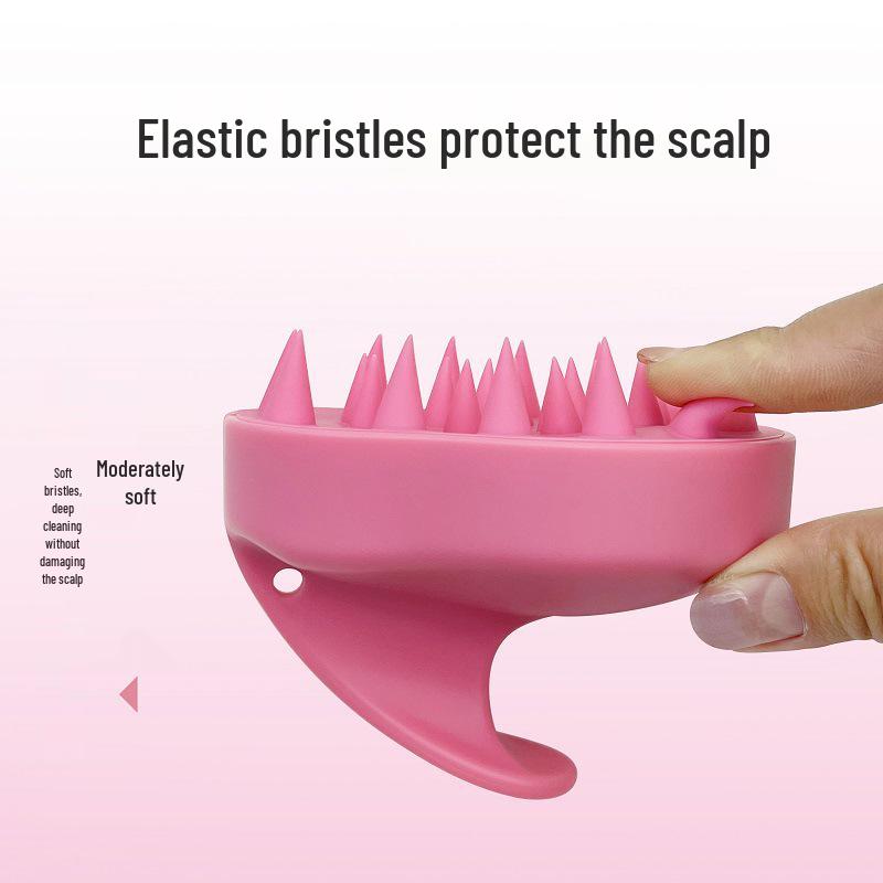 Matte Silicone Scalp Massager Shampoo Brush for Head Therapy and Itchy Scalp Relief