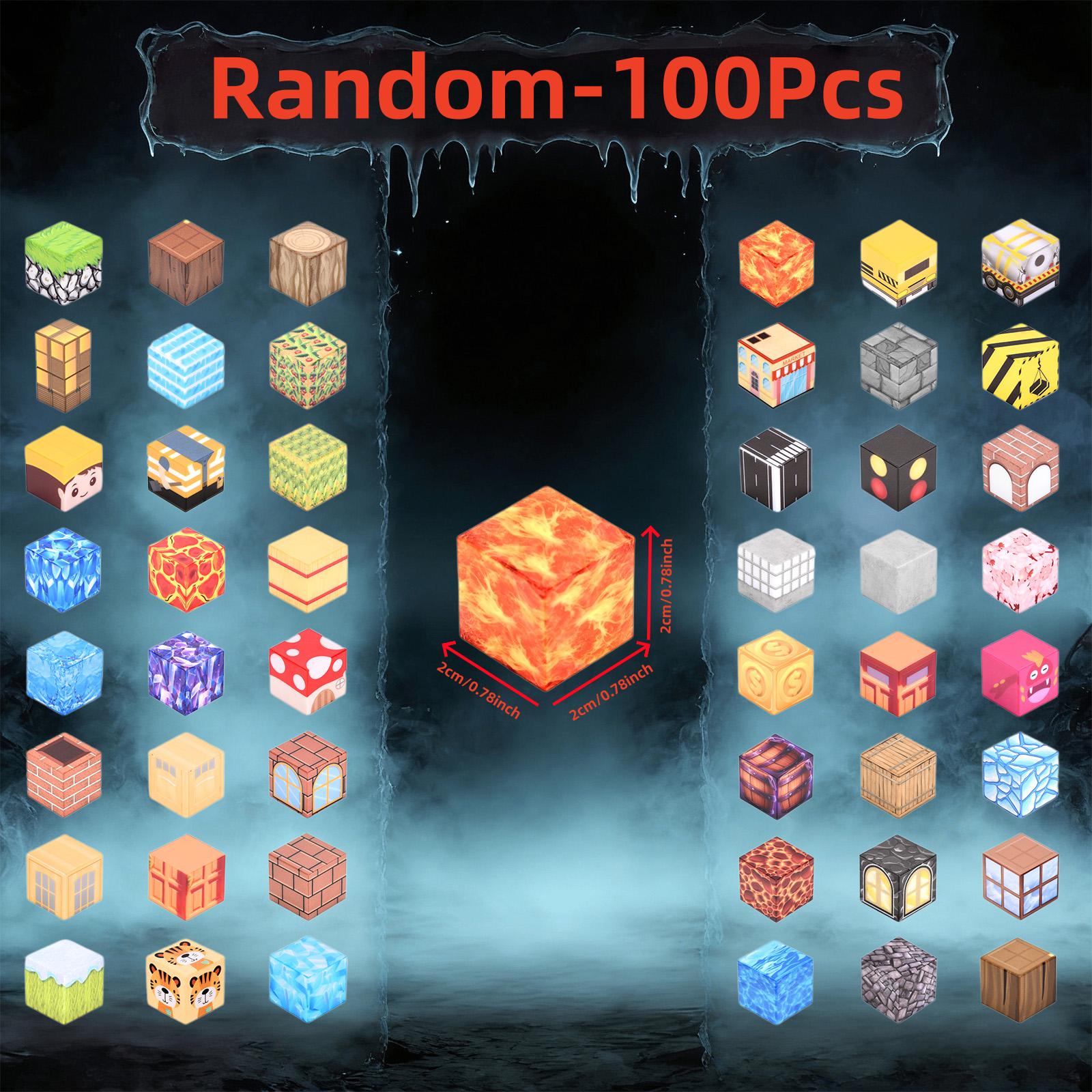 

Magnetic Building Blocks 100-300Pcs Construction Games for Children STEM Educational Toys for Kids3+DIY Open World Building Gift L