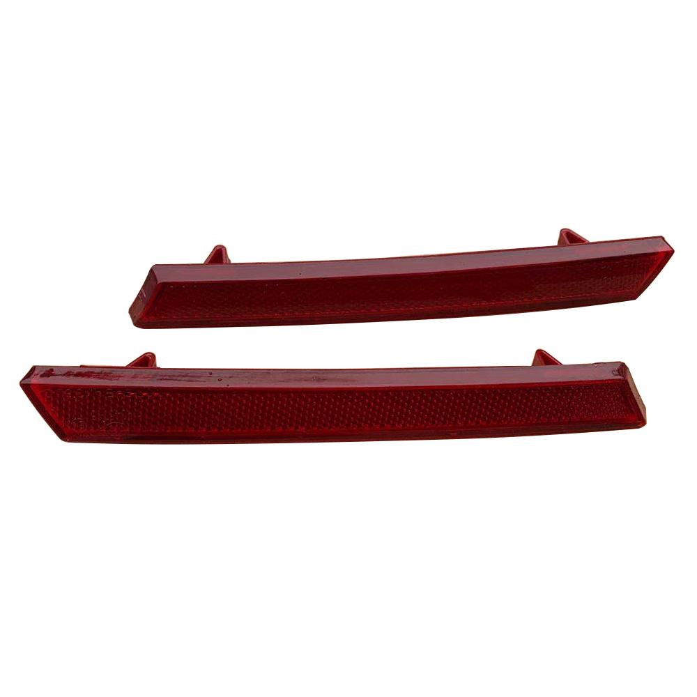 2x Red Rear Bumper Lower Reflector Light Trim For Cadillac XTS 2013-17 #20874085