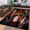 Demon Slayer Designed floor mat, suitable as a non-slip mat for the living room or bedroom sofa