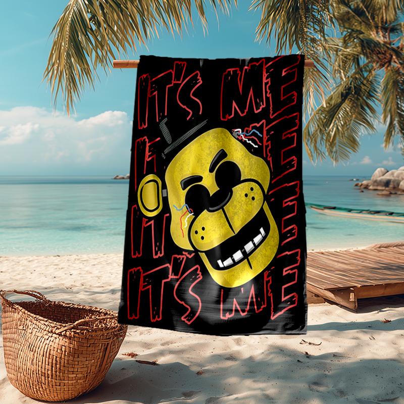 Ultra-Soft Beach Towel with Freddy Theme,Ideal for Pool - Camping, Diving - Perfect Travel Essential, Vibrant Beach Towel.
