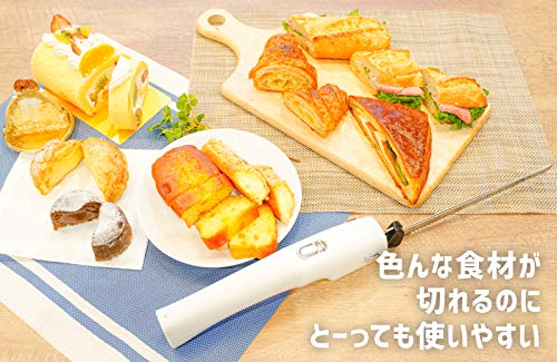 [THANKO] Cordless Electric Knife "Electric Knife Slim" with a Beautiful Cross Section (Single Item) TKELRCTR