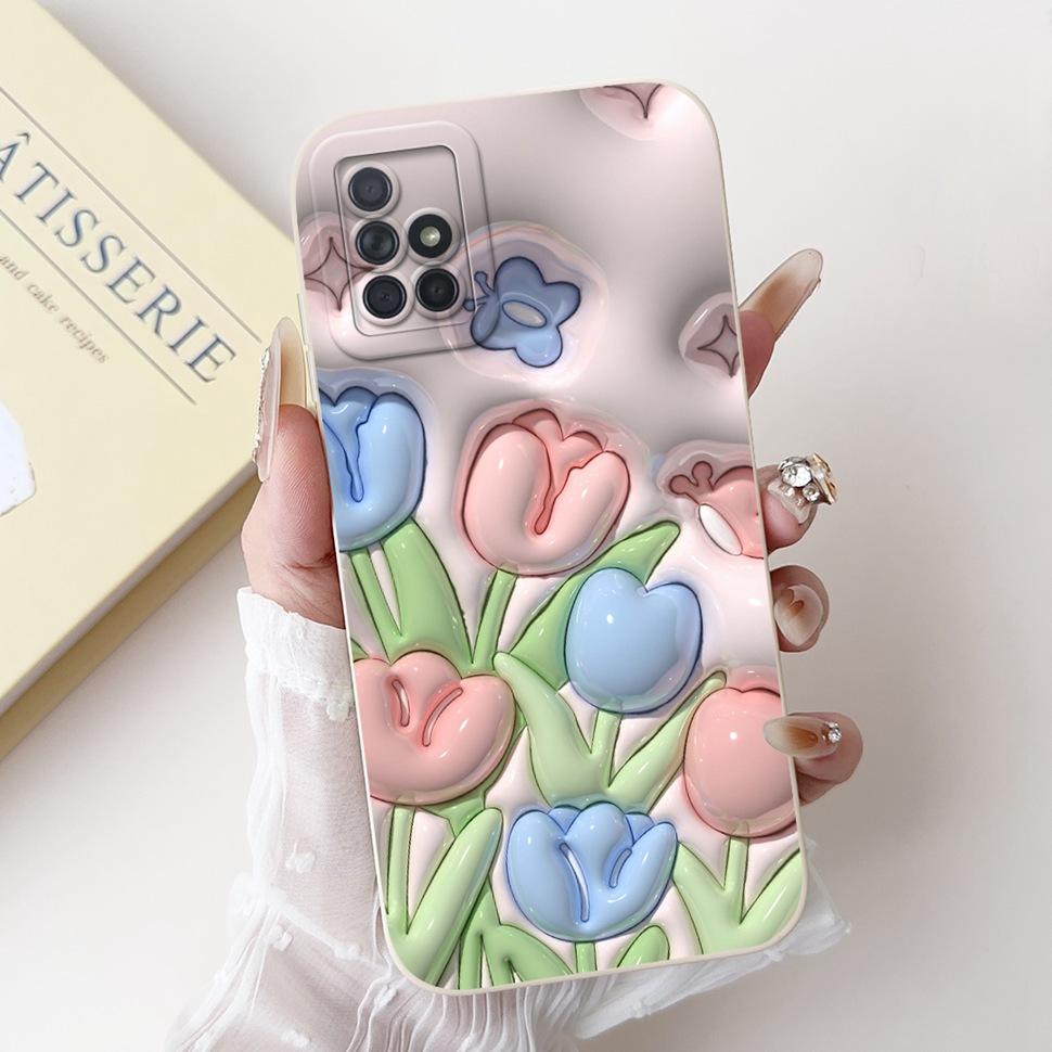 For Samsung Galaxy A71 Case Cute Panda Ultra Slim Soft TPU Back Cover Case For Samsung A71 A715F 4G Full Cellphone Phone Case