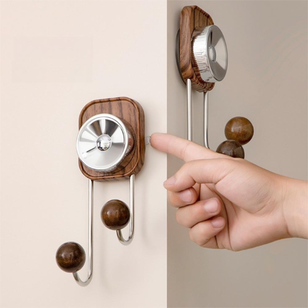 Seamless Design Suction Cup Hook Strong Adhesive Non Perforated Hook  Bathroom Storage