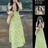 2026 Summer Women's Floral V-Neck Dress - Popular Stunning Long Style
