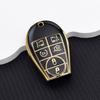 oft TPU Car Key Cover Case for Chrysler Jeep Grand Cherokee Dodge Durango Magnum Ram | Anti-scratch Key Protector with Key Ring