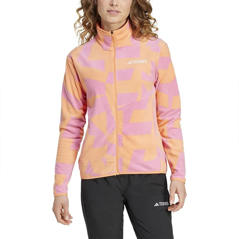 adidas Флисовая на молнии Terrex Multi Printed