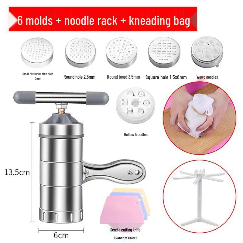 Manual Stainless Steel Noodle and Pasta Maker with Hand Crank