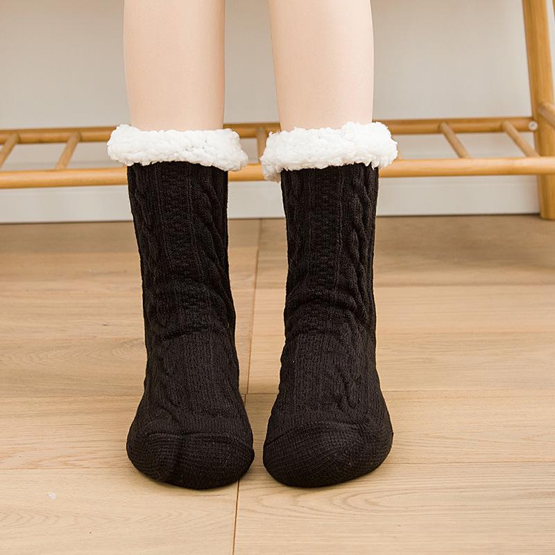 

Cozy Fleece-Lined Indoor Slipper Socks: Thickened, Warm, Winter Snow Socks for Home