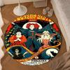 Halloween Horror Witch Round Mat, Anti-slip Circle Carpet Chair Rug For livingroom,Bedroom, Doormat Home Decor Gift Christmas Gifts