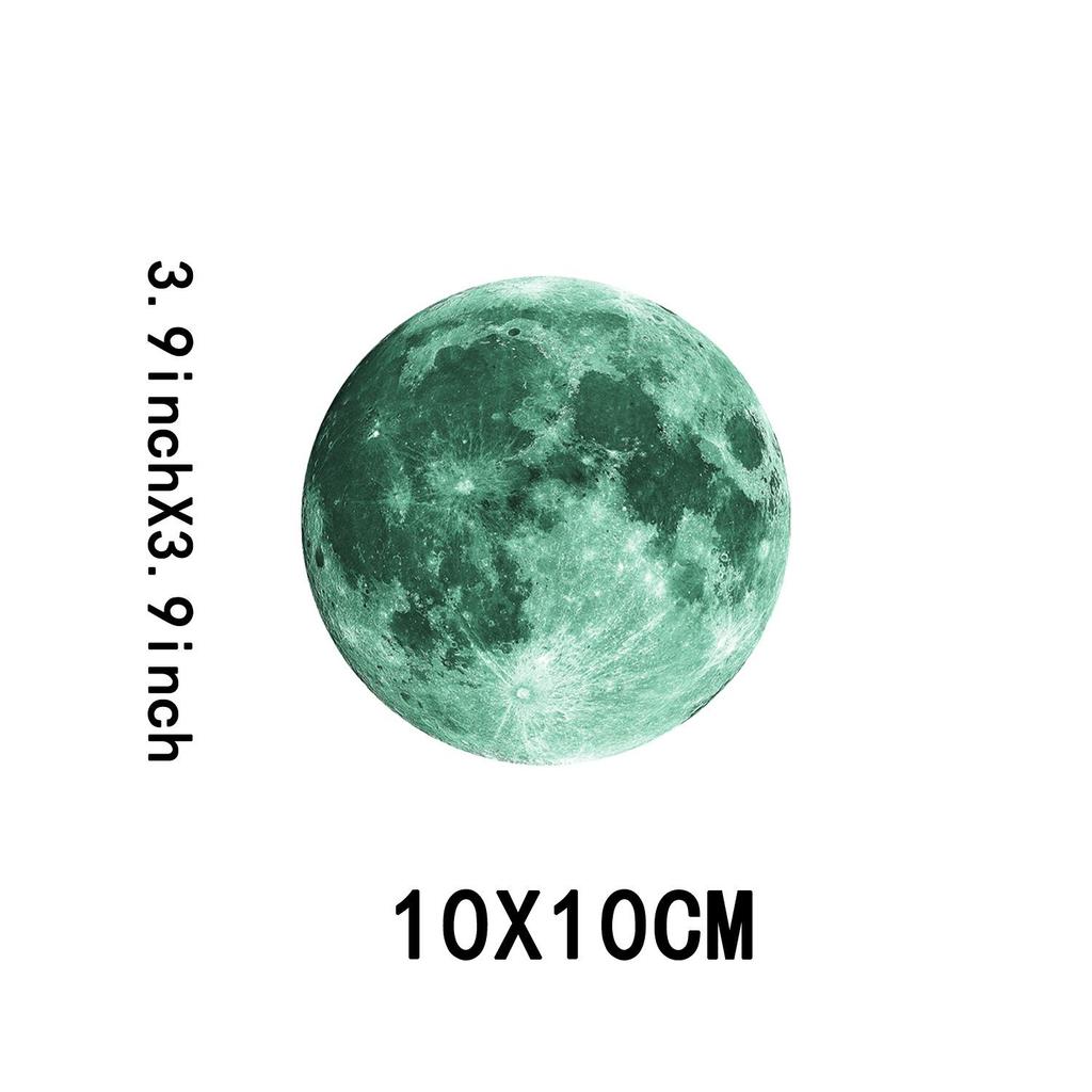 Glowing Moon & Planet Wall Stickers for Kids' Rooms