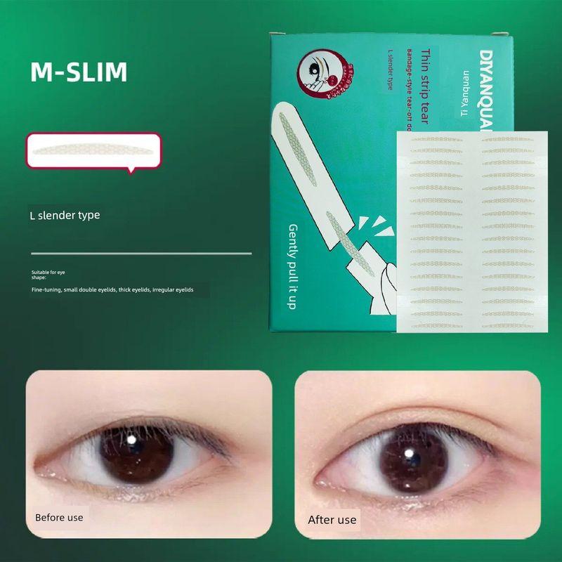 

One Step into Two! Handle Double Eyelid Stickers Naturally Invisible with Aid Swollen Eye Bubble inside Double Single-Sided Female Slim Type Without Handle