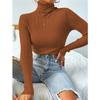 2024 Women's High Neck Knitted Pullover - Europe & America Style