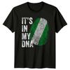 Es ist in meiner DNA Nigeria Flagge Herren T-Shirt Damen Grafik-T-Shirt Unisex Oberteil