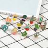 Unique Cartoon Creative Cactus Brooch Pin Accessory For Fashionable Apparel Use