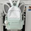 Schoolbagins niche cute lightweight double backpack Japanese fashion simple schoolbag high value student large capacity backpack